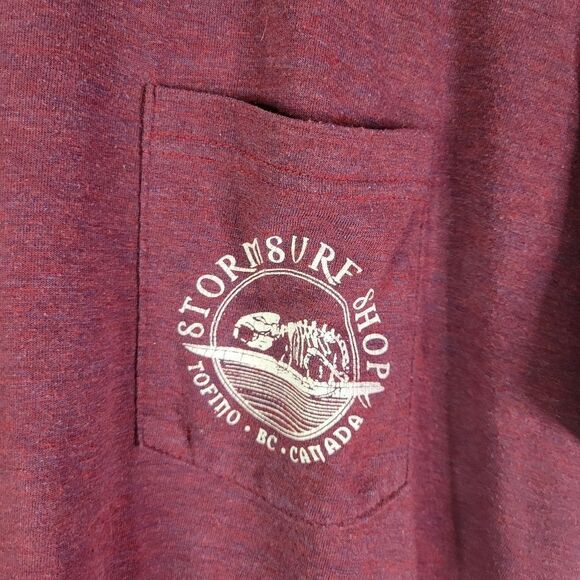 Tofino Surf Shop Men's Maroon Graphic T-Shirt - Picture 4 of 7